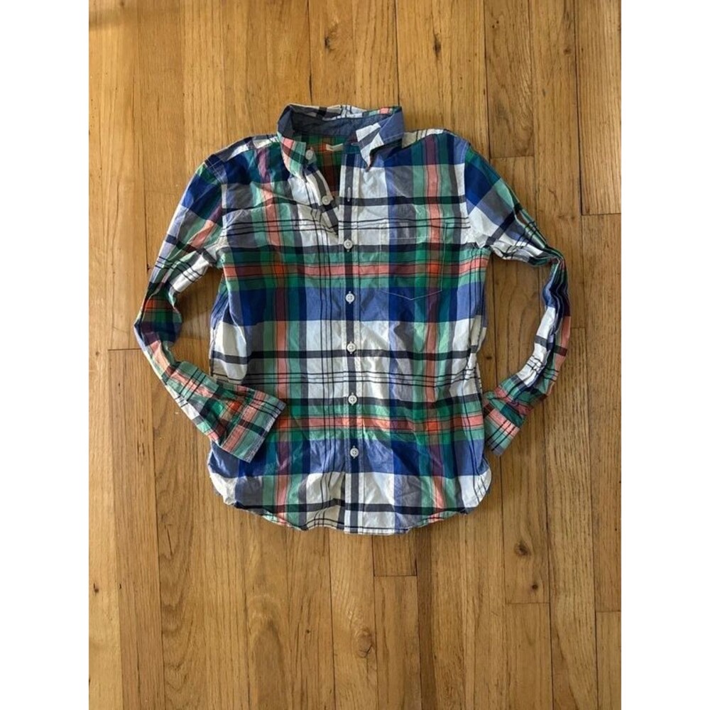 Boys Gymboree plaid dress shirt size 7/8